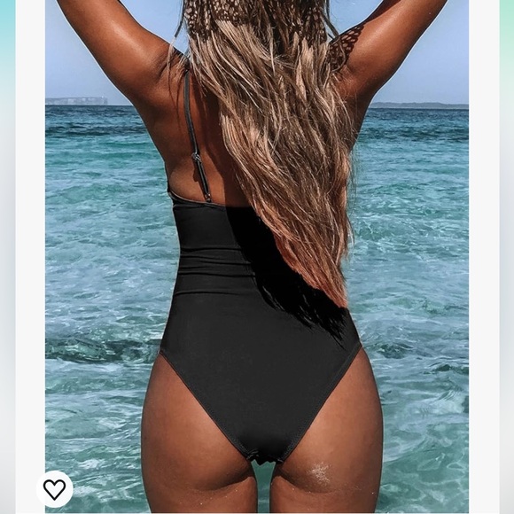 NWT! Tummy Control Black Bathing Suit women’s size Medium - Picture 3 of 7